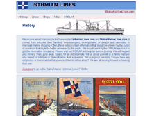 Tablet Screenshot of isthmianlines.com